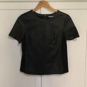 Real Leather Tee